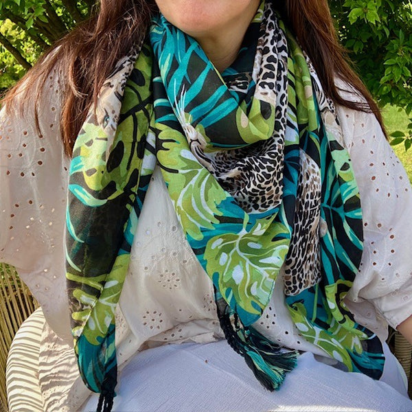 The Isra Scarf is ideal as a summer cover up, for keeping you cool by the pool or on trend at summer festivals
