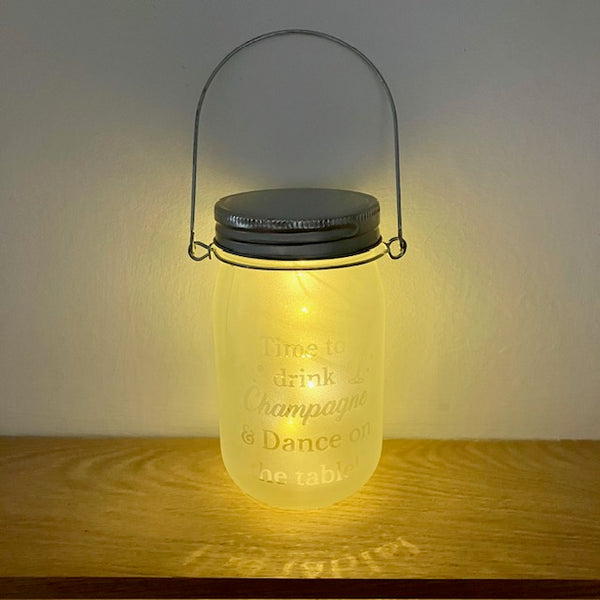 The Motivational Party Message Jam Jar LED Lights are a cute & unique light feature that make a thoughtful cosy gift or pretty light feature for your cosy nest