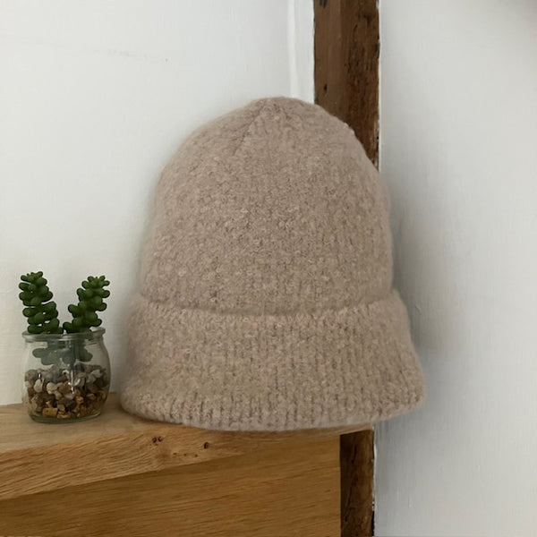 The Jenn Hat Ecru is a gorgeous super soft fit that will keep your head and ears everso warm & cosy