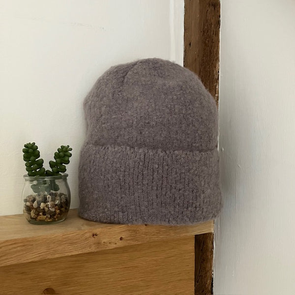 The Jenn Hat Grey is a gorgeous super soft fit that will keep your head and ears everso warm & cosy