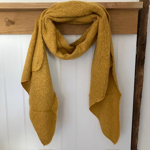 The Jenn Scarf Mustard is super soft, cosy and ideal for wrapping up in when the weather gets cold