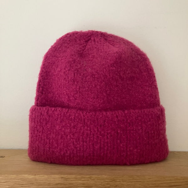 The Jenn Hat Pink is a gorgeous super soft fit that will keep your head and ears everso warm & cosy