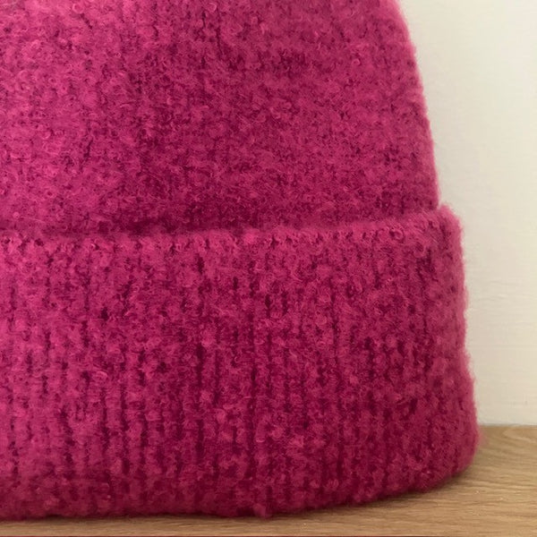 The Jenn Hat Pink is a gorgeous super soft fit that will keep your head and ears everso warm & cosy