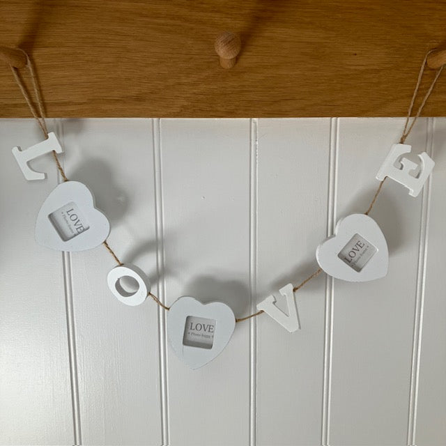 The LOVE Picture Frame Garland is the perfect cosy home decor to add to your cosy nest or gift to someone special