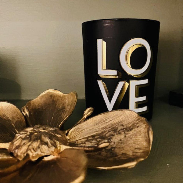 The 'Love' Scented Candle - Wild Fig & Cedar Wood will make a gorgeous thoughtful gift or cosy home accessory