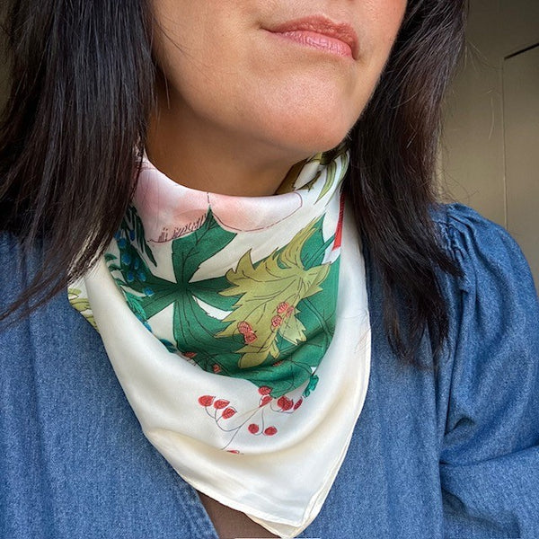 The Meadow Scarf Cream is such a pretty Spring / Summer scarf to add to your collection