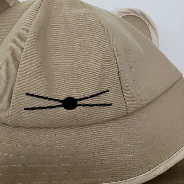 The Minnie Bucket Hat Sand & Cream is a super cute and cosy hat for kids and adults alike