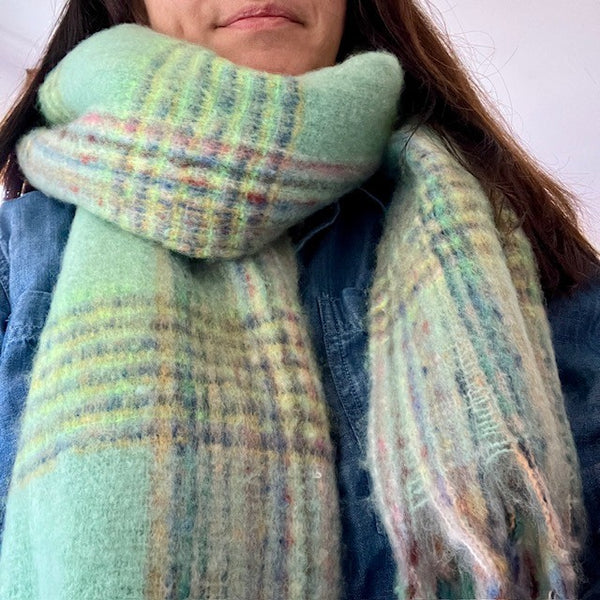 The Minty Scarf is the perfect scarf for cold wintery days to keep you all cosy and warm