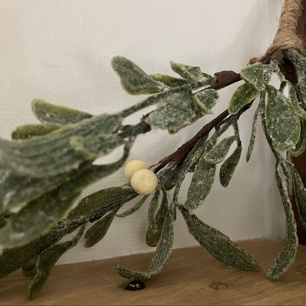 The Faux Bunch of Mistletoe is a charming cosy Christmas decoration to add to your home this festive season