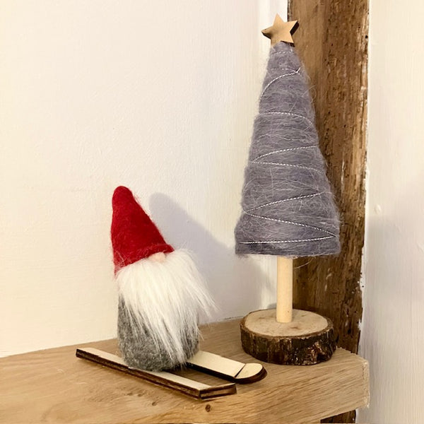 Normski Gonk is a fabulous Christmas decoration a of little felt gonk on skis