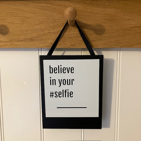 The Inspirational Quote Polaroid Signs are uplifting modern quotes for your cosy home