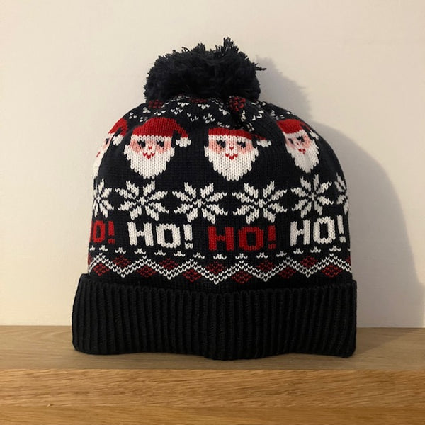 The Santa Hat Navy is a fabulously festive and cosy hat, perfect for the Christmas season