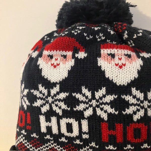 The Santa Hat Navy is a fabulously festive and cosy hat, perfect for the Christmas season