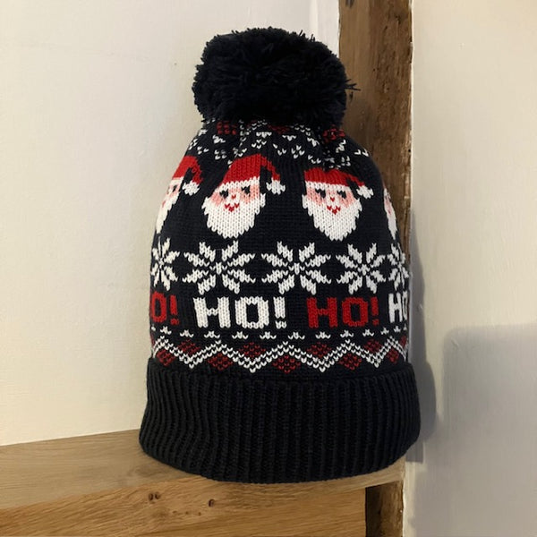 The Santa Hat Navy is a fabulously festive and cosy hat, perfect for the Christmas season