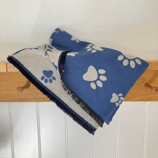 The Sapphira Paws - Denim scarf will make a wonderful thoughtful gift for dog owners and canine fans