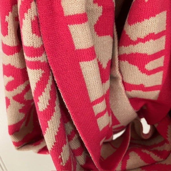 The Serenity Snood is in this on trend Zebra Print pattern
