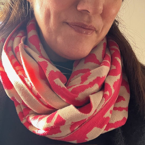 The Serenity Snood keeps the neck all warm and cosy