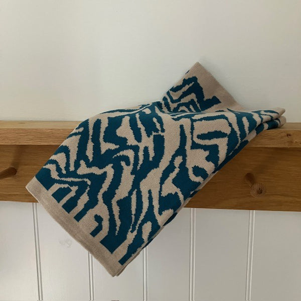 The Serenity Snood is in this on trend Zebra Print pattern