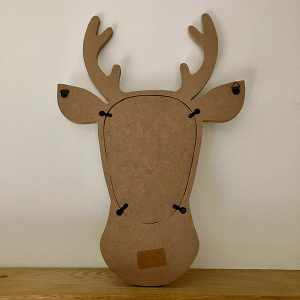 The Stag to Reindeer Wooden Wall Mirror comes with it's own wall hanging fittings attached at the back