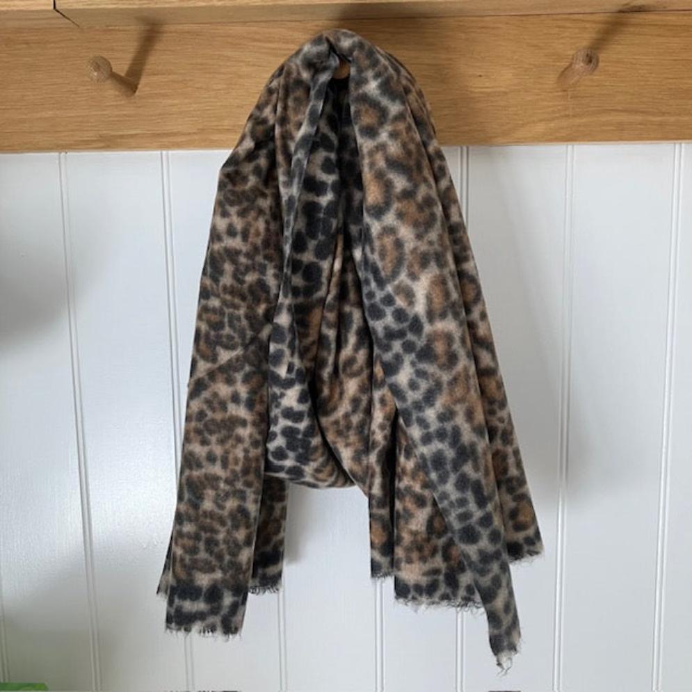 The Tiggy Leopard Print Scarf is the must have scarf for all leopard print lovers