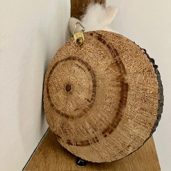 Back view of the Felt 'Ulla Unicorn' Hook is ideal for hanging trinkets from and makes a great gift for unicorn and horse fans 
