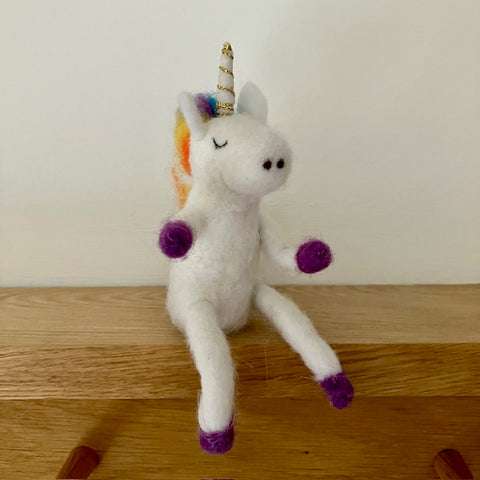 "Una Unicorn" Felt Friends make ideal cosy gift for unicorn and horse loving fans