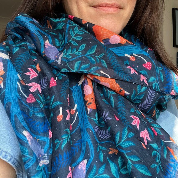 The Winslie Scarf is a long rectangular scarf that will suit all ages