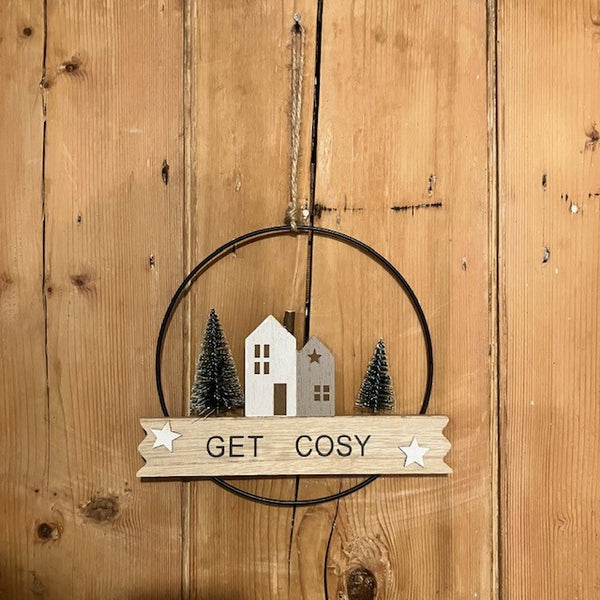 'Get Cosy' Hanging Sign