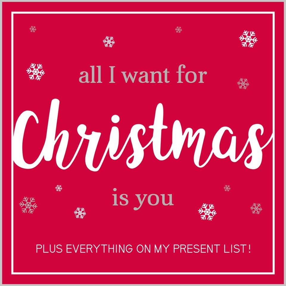 Christmas Card - 'All I want for Christmas'