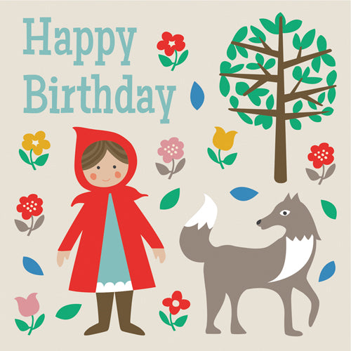Card - Happy Birthday Red Riding Hood