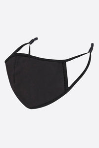 Black Reusable Face Mask