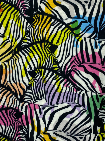 Abella Snood Rainbow Zebras