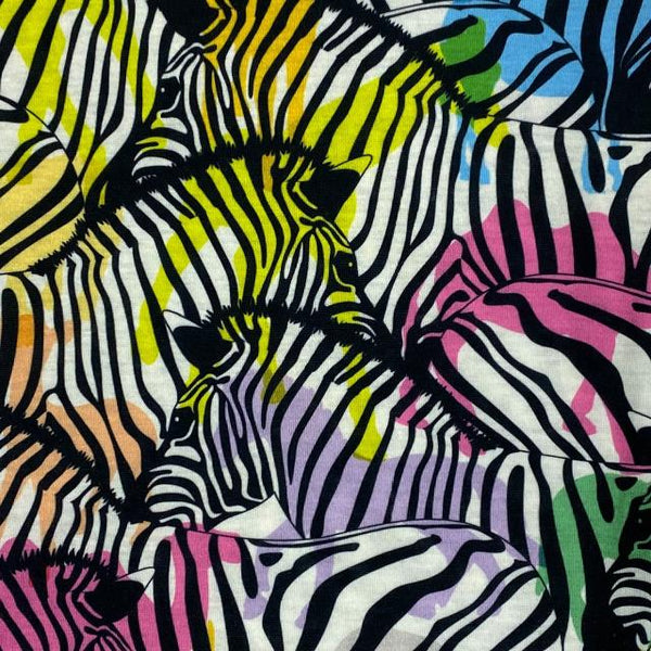 The Abella Snood Rainbow Zebras is a fabulously fun 'actual' zebra print that will add a gorgeous splash of colour to your outfit