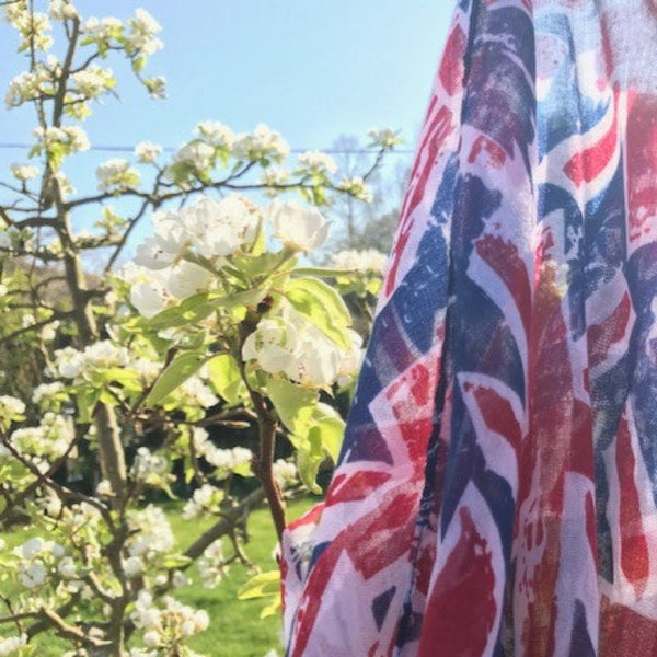 Union Jack scarf, ideal for British celebrations and festivals