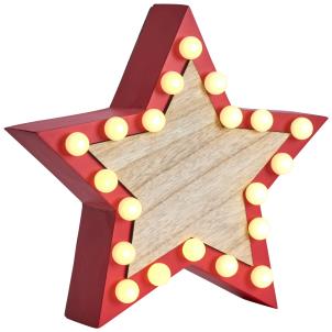 Star LED Light Box - Red