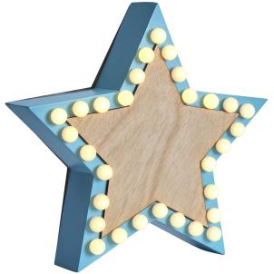 Star LED Light Box - Turquoise