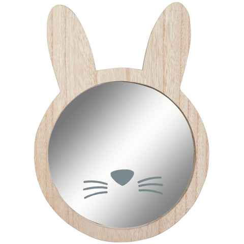 Wooden Wall Mirror - Bunny