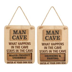'Man Cave' Rotating Sign