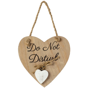 'Do Not Disturb' Heart Hanging Decoration