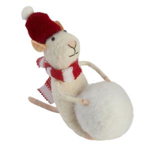 Felt 'Marco Mouse' Christmas Decoration