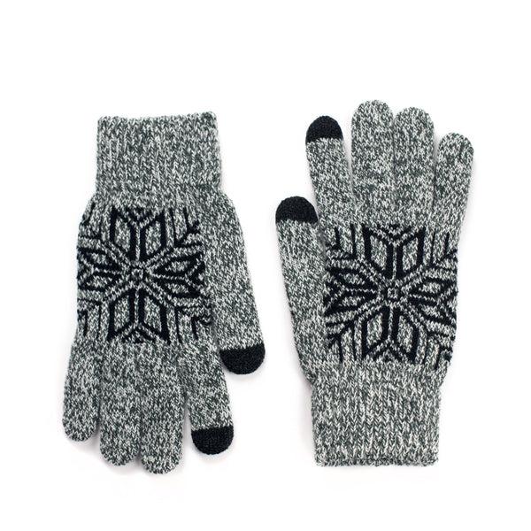 Birger Gloves - Grey & Black
